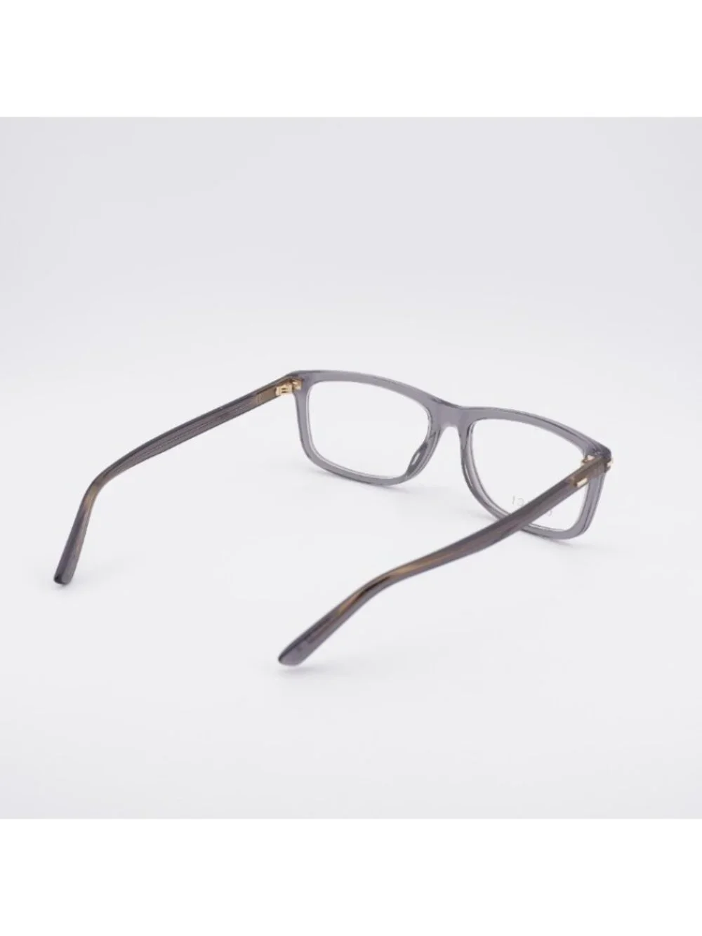 Gucci GG1447O 004 Eyeglasses Transparent Grey 57mm Rectangle Frame